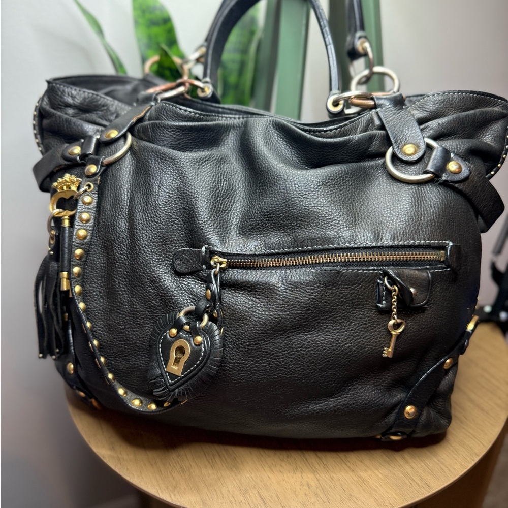 Rare vintage leather Juicy Couture